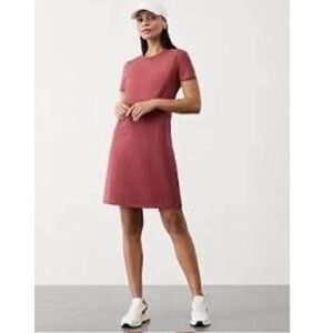 Athleta Essential Tee Shirt Dress Rosewood Small EUC